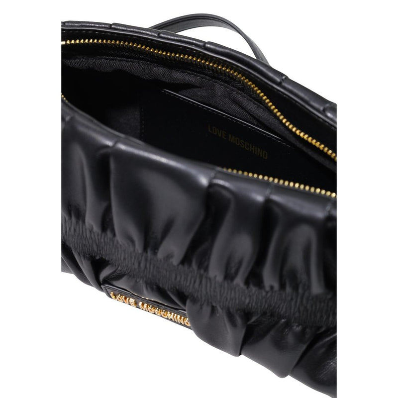 Sac à main en polyéthylène noir Love Moschino