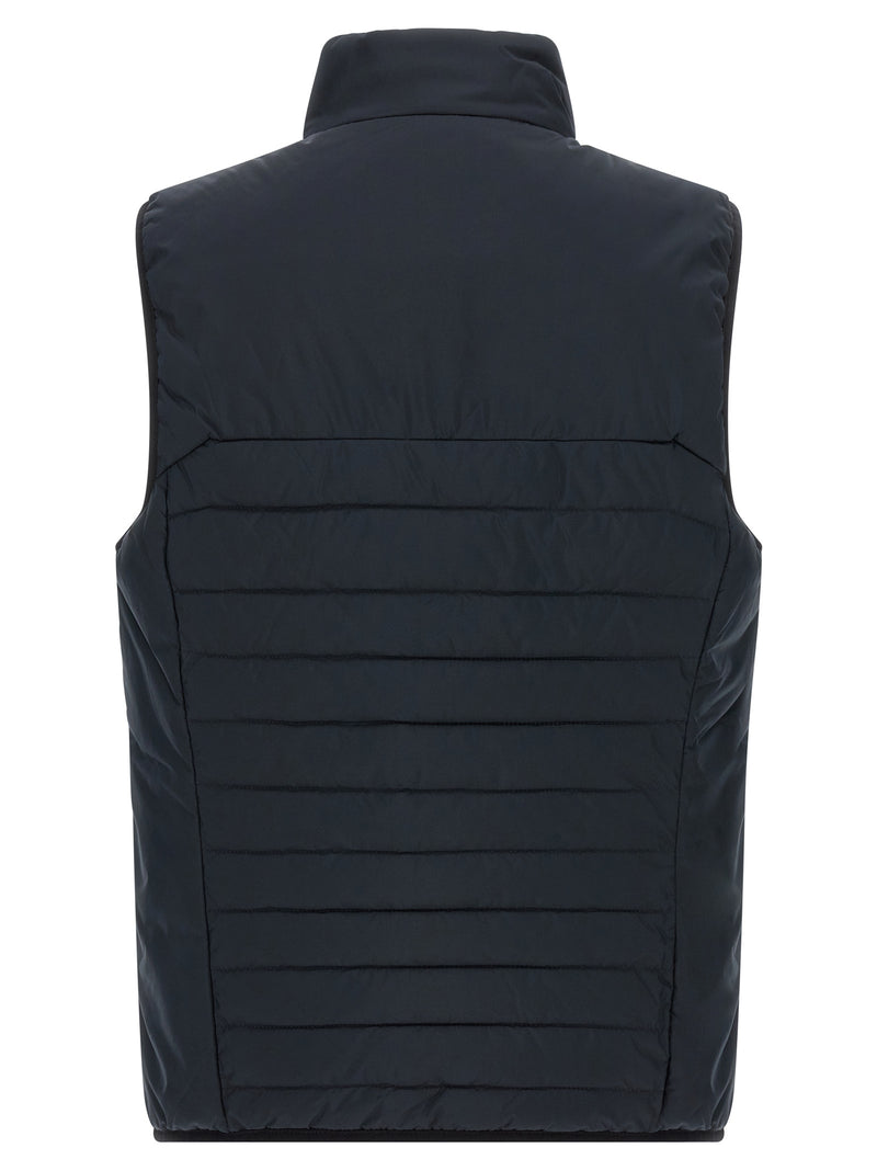 Hugo Boss Blue Polyester Sleeveless Jacket