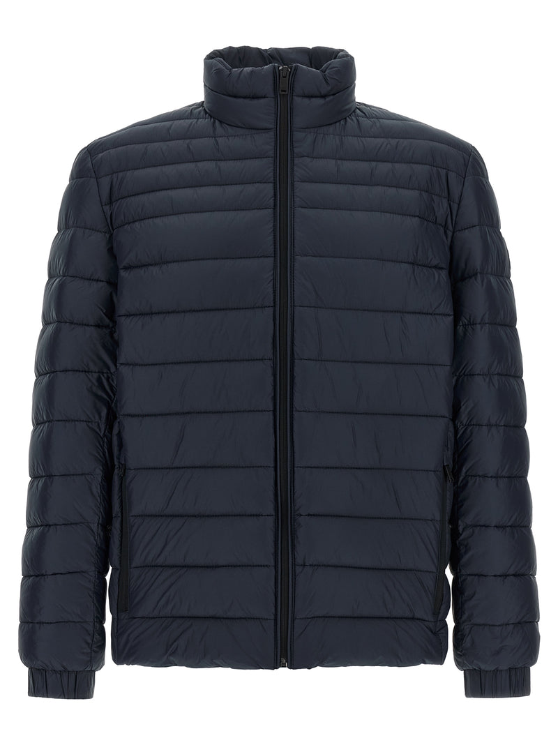 Hugo Boss Blue Polyamide Full-Length Jacket