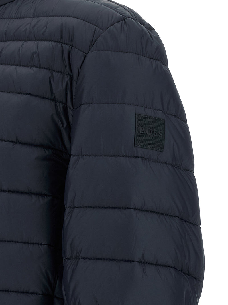 Hugo Boss Blue Polyamide Full-Length Jacket