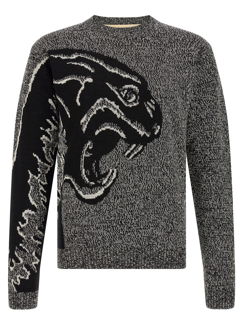 Valentino Garavani Bicolor Virgin Wool Cardigan