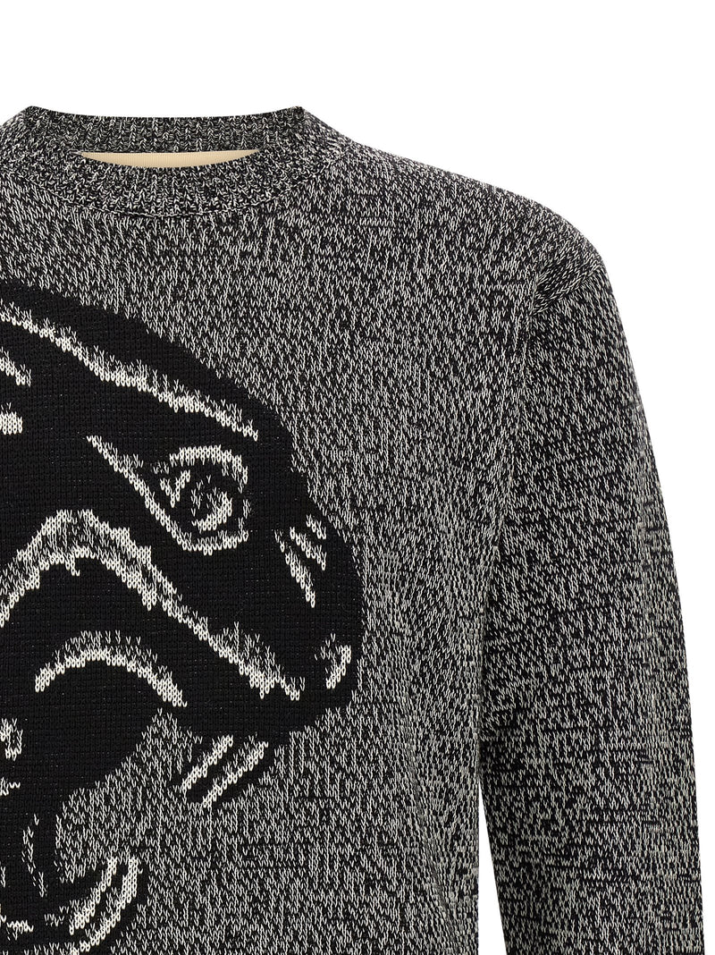 Valentino Garavani Bicolor Virgin Wool Cardigan