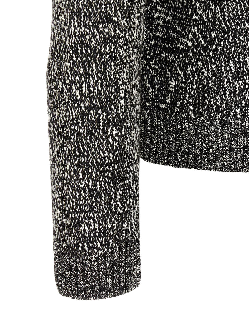 Valentino Garavani Bicolor Virgin Wool Cardigan