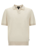 Polo Hugo Boss en laine vierge blanc