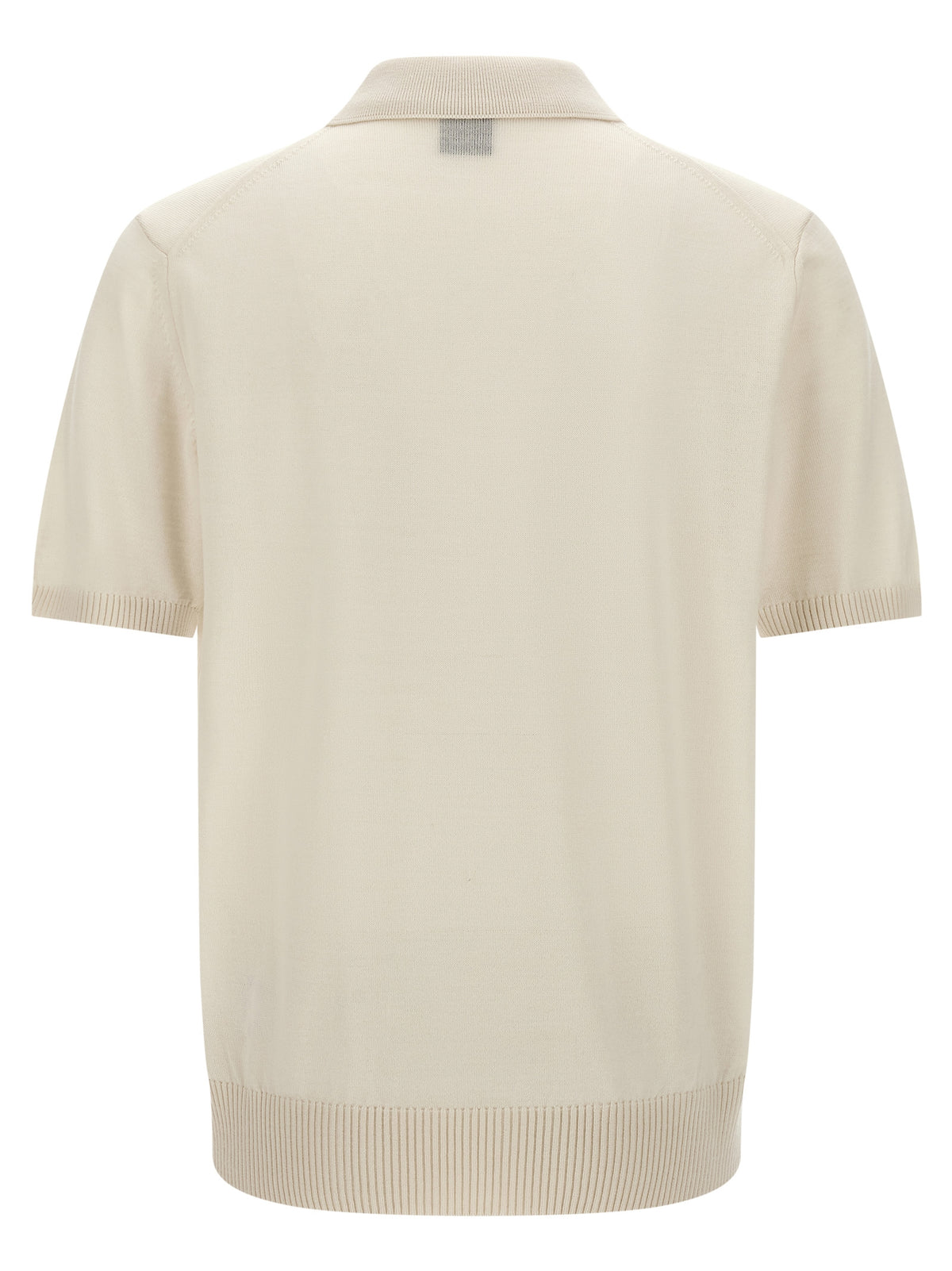 Polo Hugo Boss en laine vierge blanc