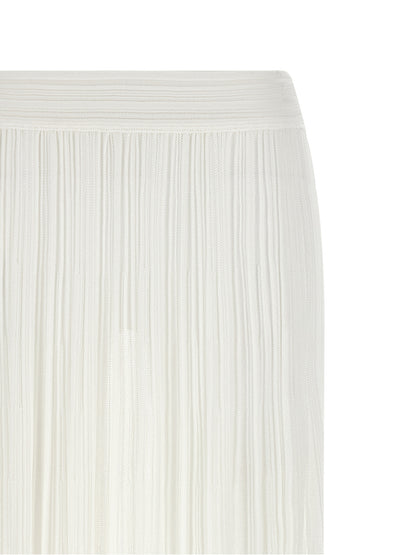 ANTONINO VALENTI White Viscose Mini Skirt