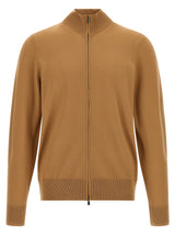 Hugo Boss Brown Virgin Wool Cardigan