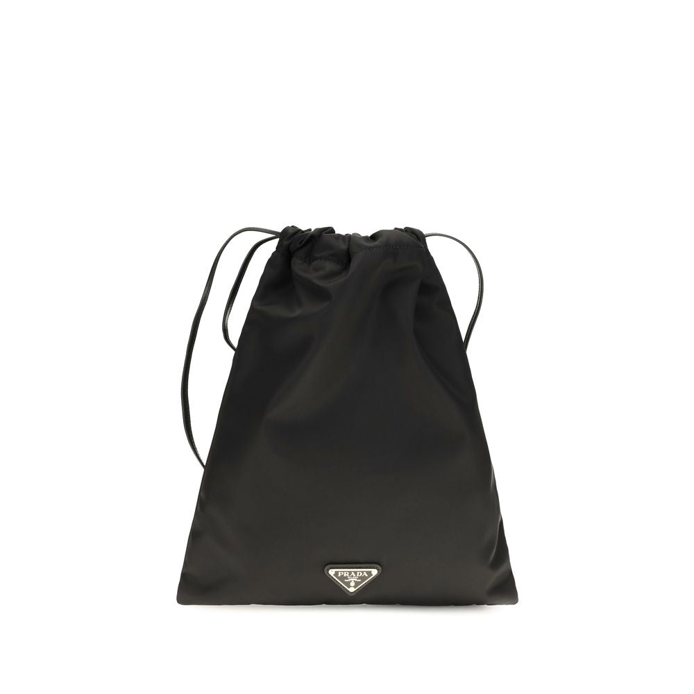 Portefeuille Prada en polyamide noir