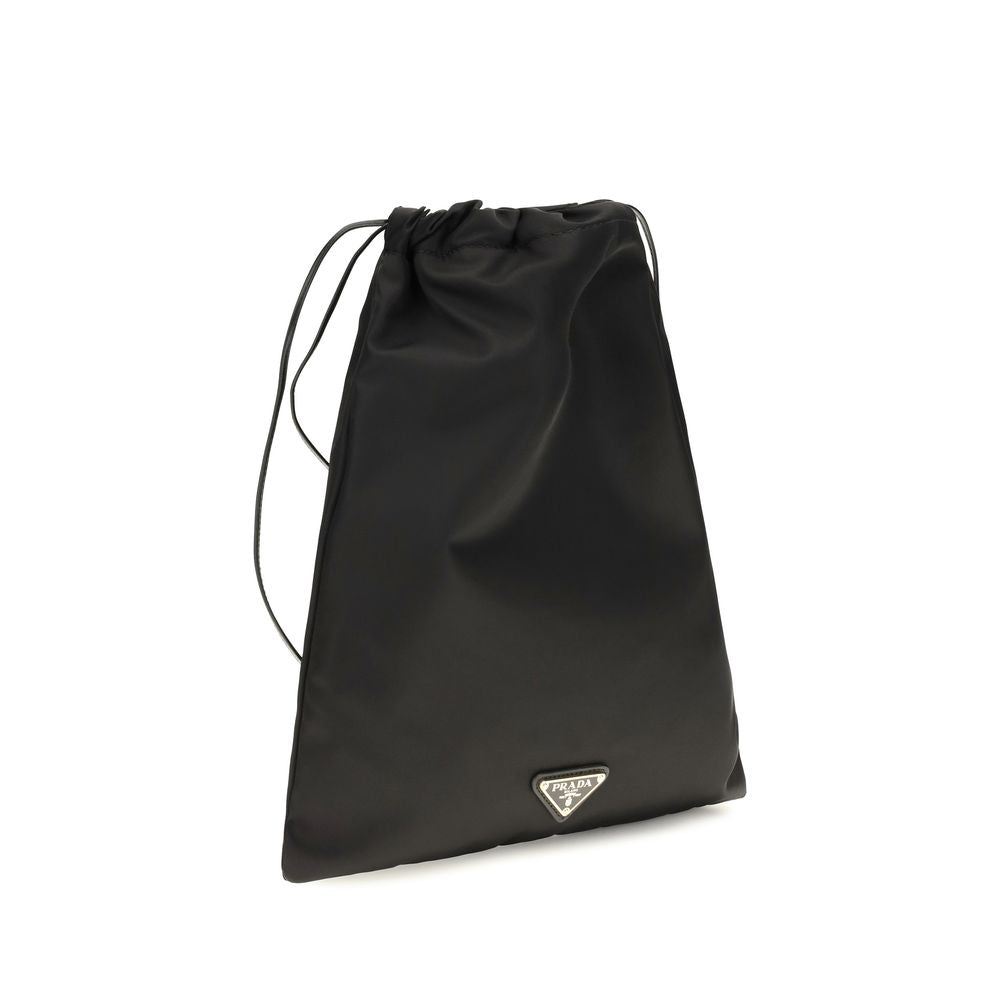 Portefeuille Prada en polyamide noir