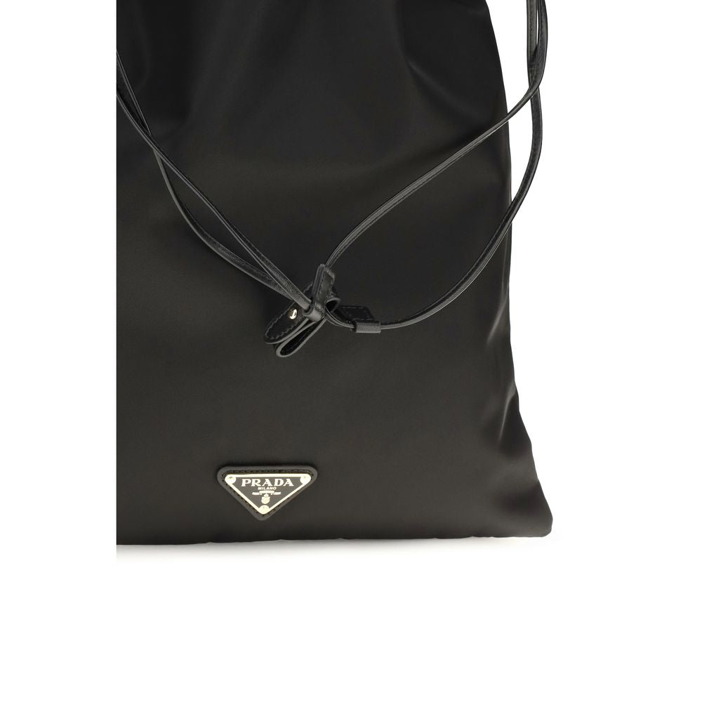 Portefeuille Prada en polyamide noir