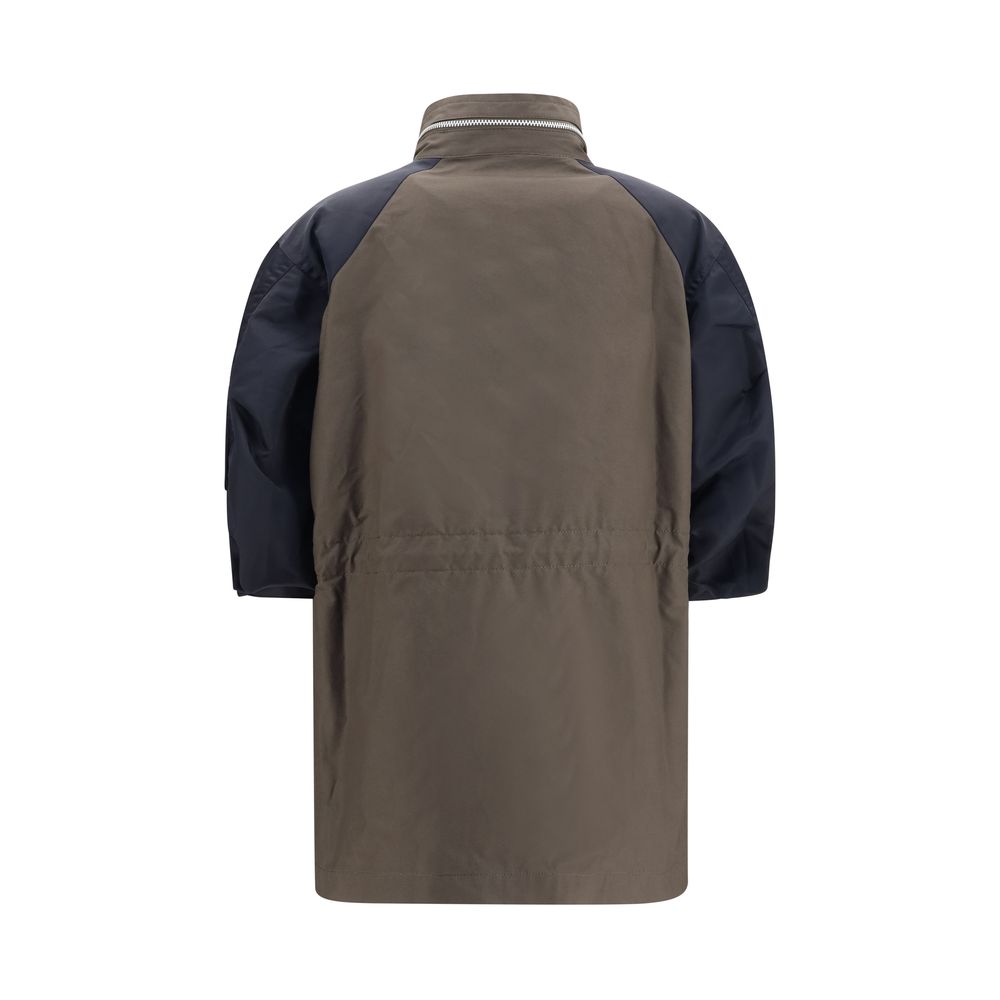 Veste Sacai bicolore en coton
