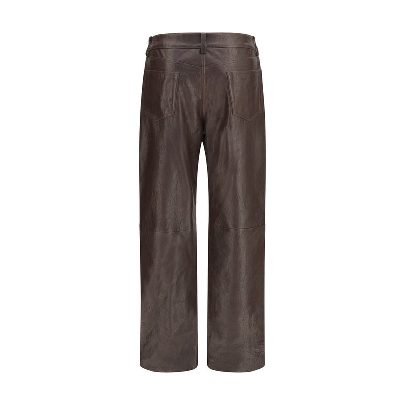 Magda Butrym Brown Leather Pants