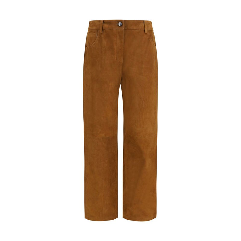 Magda Butrym Brown Lambskin Pants