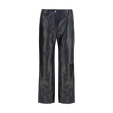 Pantalon en cuir noir Magda Butrym