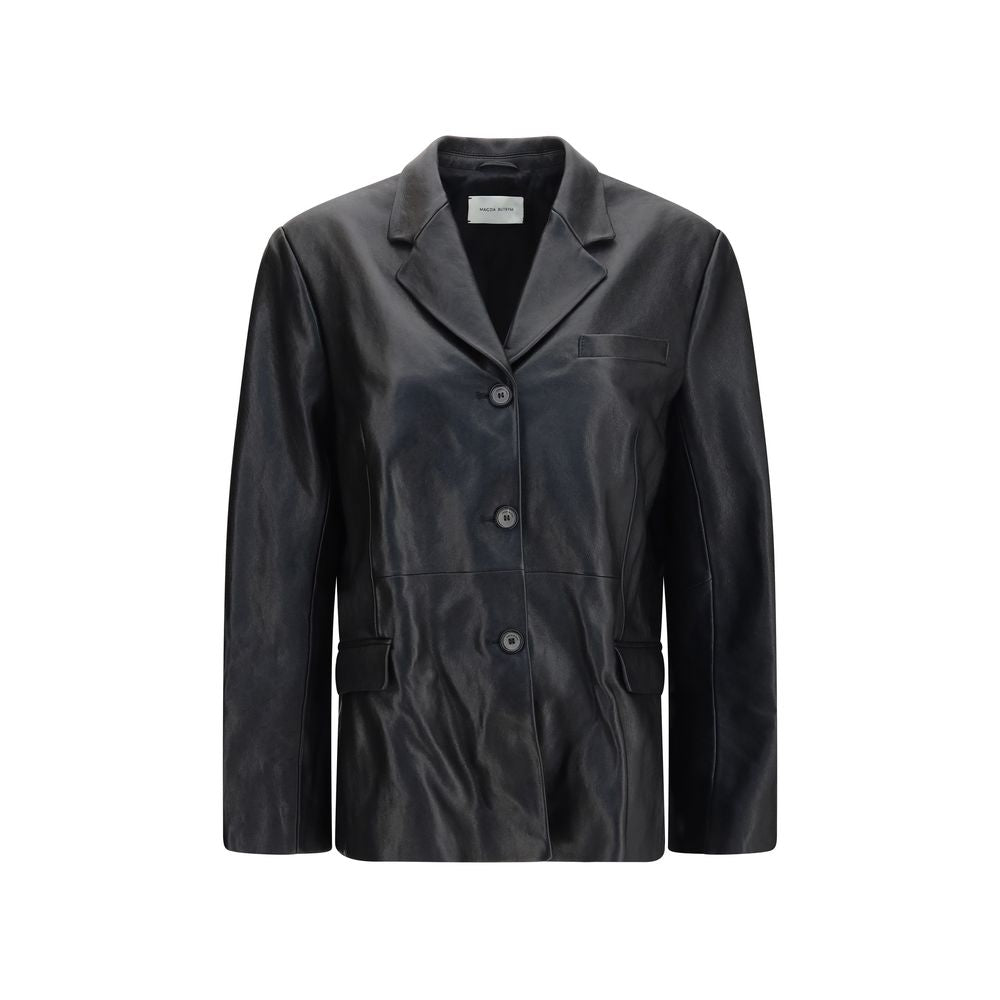 Blazer en agneau noir Magda Butrym