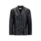Blazer en agneau noir Magda Butrym