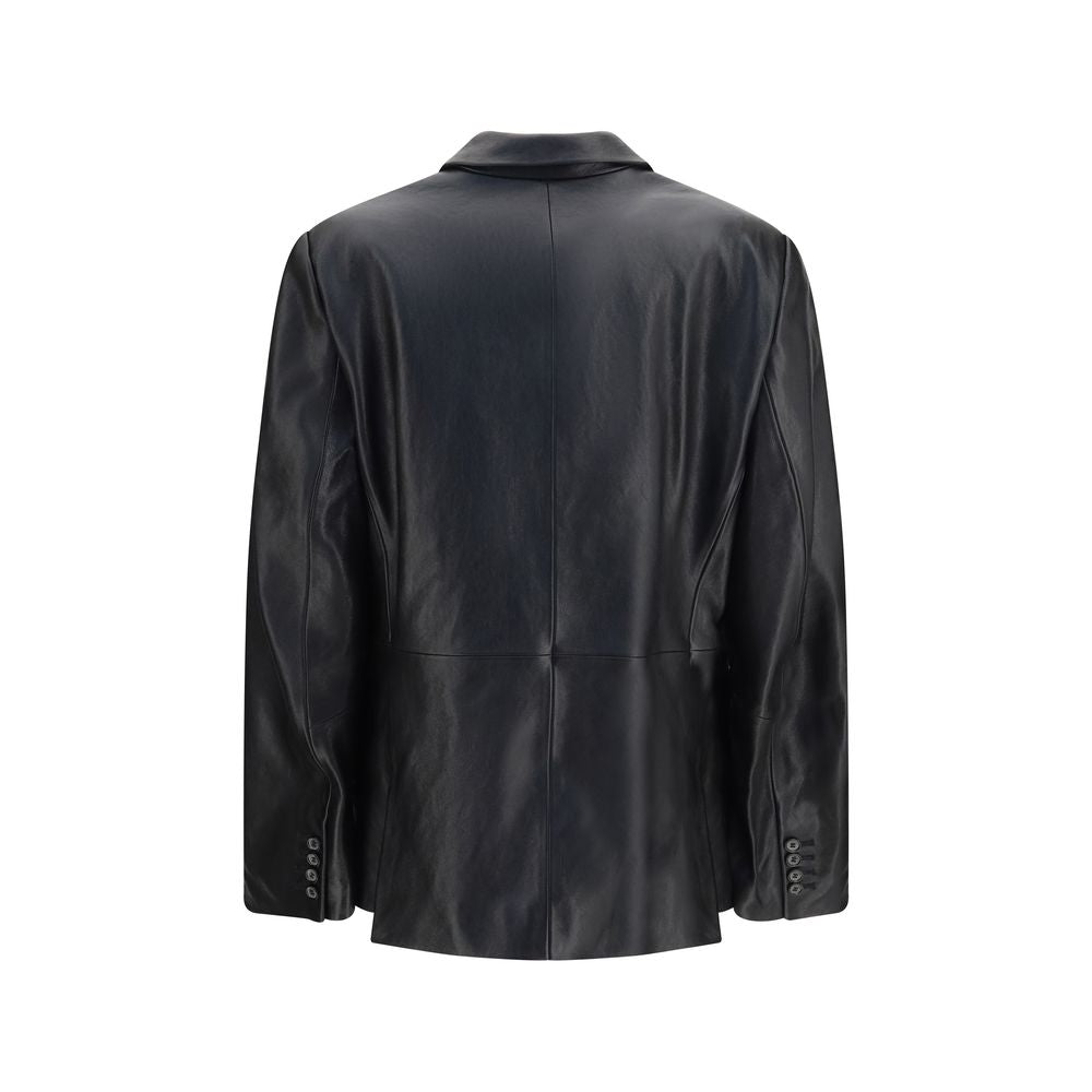 Blazer en agneau noir Magda Butrym