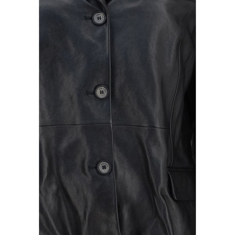 Magda Butrym Black Lambskin Blazer
