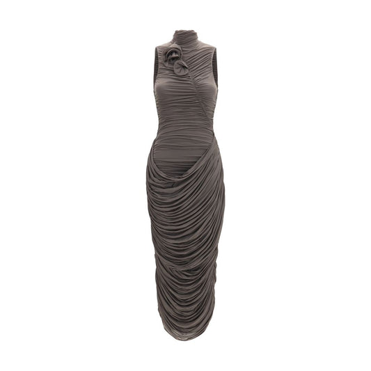 Robe de cocktail grise Magda Butrym Copper