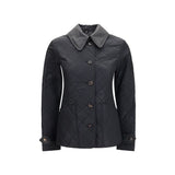 Veste longue Burberry en polyamide noir