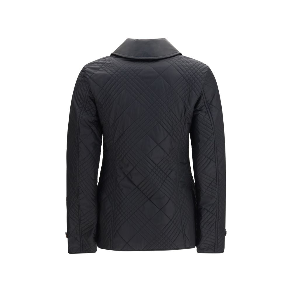 Veste longue Burberry en polyamide noir