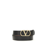 Ceinture Valentino Garavani Bos Taurus en cuir de veau noir