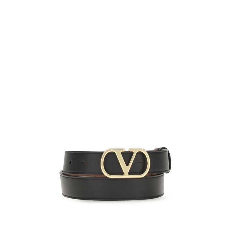Ceinture Valentino Garavani Bos Taurus en cuir de veau noir