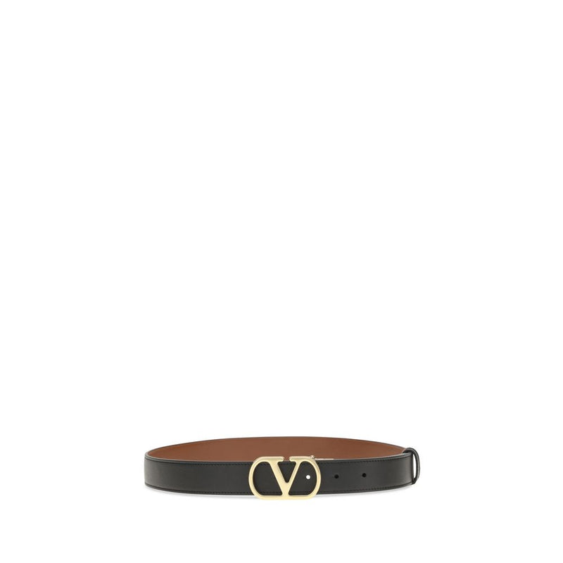 Ceinture Valentino Garavani Bos Taurus en cuir de veau noir
