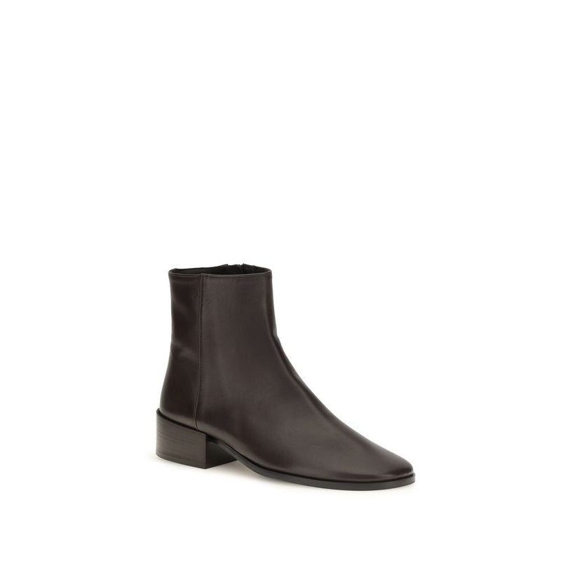 Chers Bottines Cheville en Cuir de Veau Marron Frances Bos Taurus
