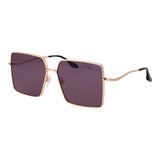 Lunettes de Soleil Trussardi en Acier Inoxydable Doré