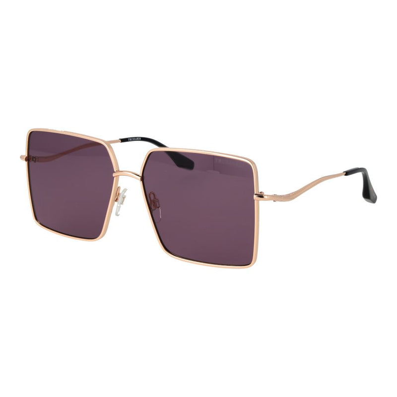 Trussardi Gold Stainless Steel Sunglasses for Women