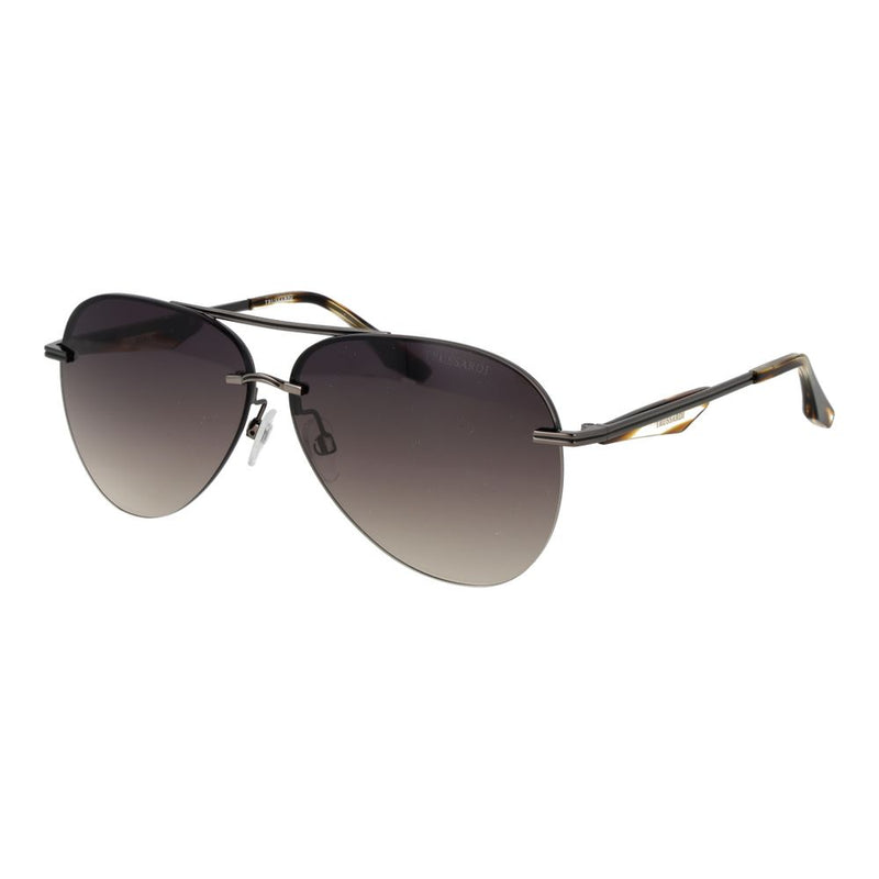 Lunettes de soleil Trussardi en métal gris