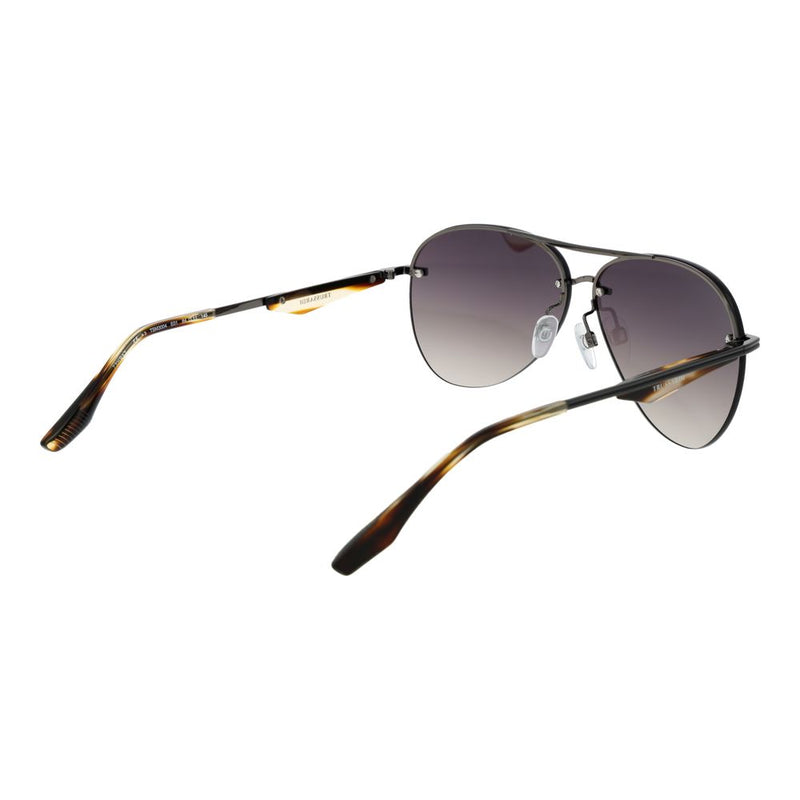 Lunettes de soleil Trussardi en métal gris