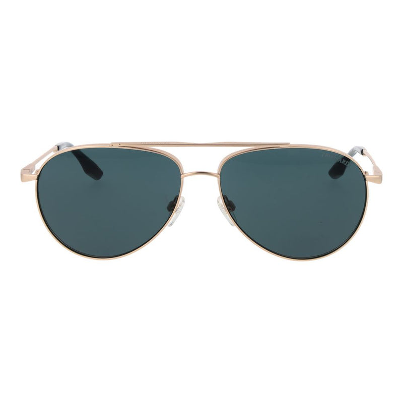 Lunettes de Soleil Trussardi en Acier Inoxydable Doré