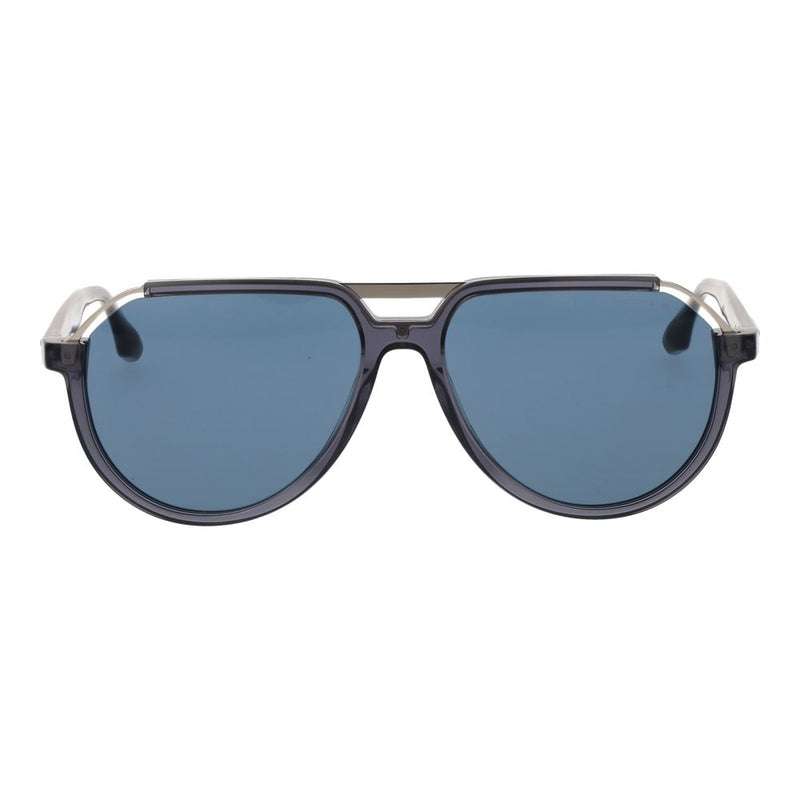 Lunettes de soleil Trussardi en acétate gris et acier inoxydable