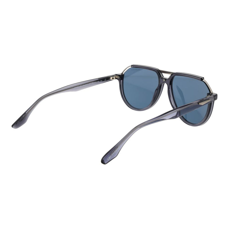 Lunettes de soleil Trussardi en acétate gris et acier inoxydable