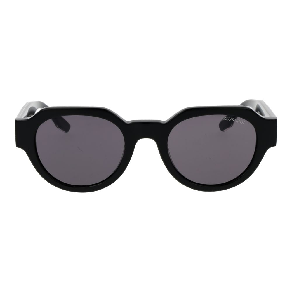 Lunettes de soleil Trussardi en acétate noir
