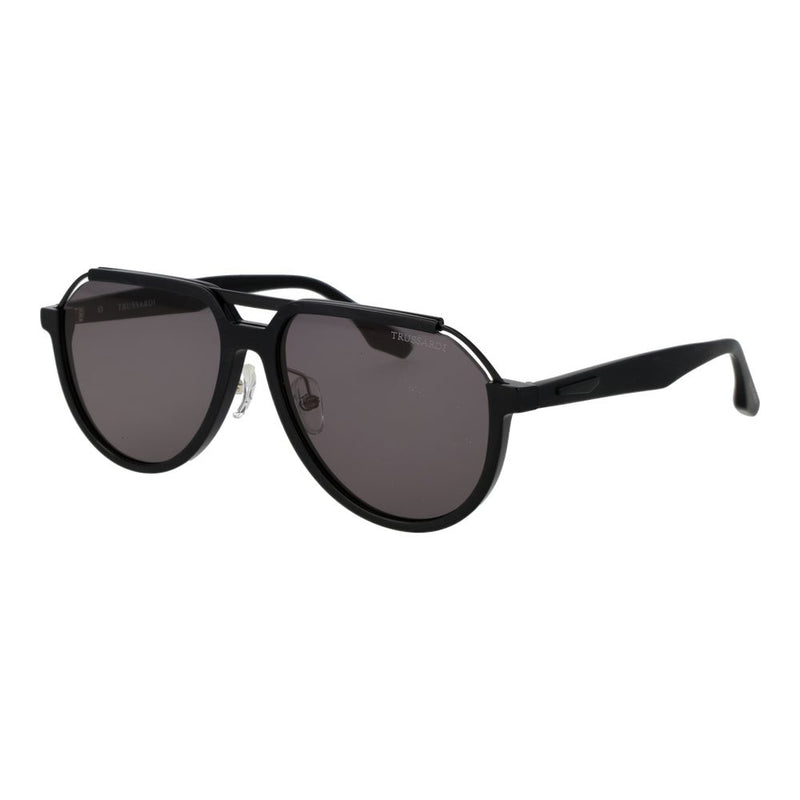 Lunettes de soleil Trussardi en acétate noir