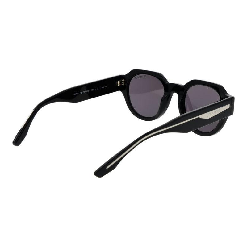 Lunettes de soleil Trussardi en acétate noir