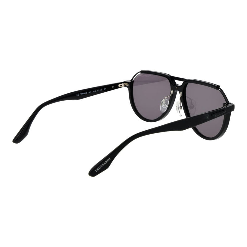 Lunettes de soleil Trussardi en acétate noir