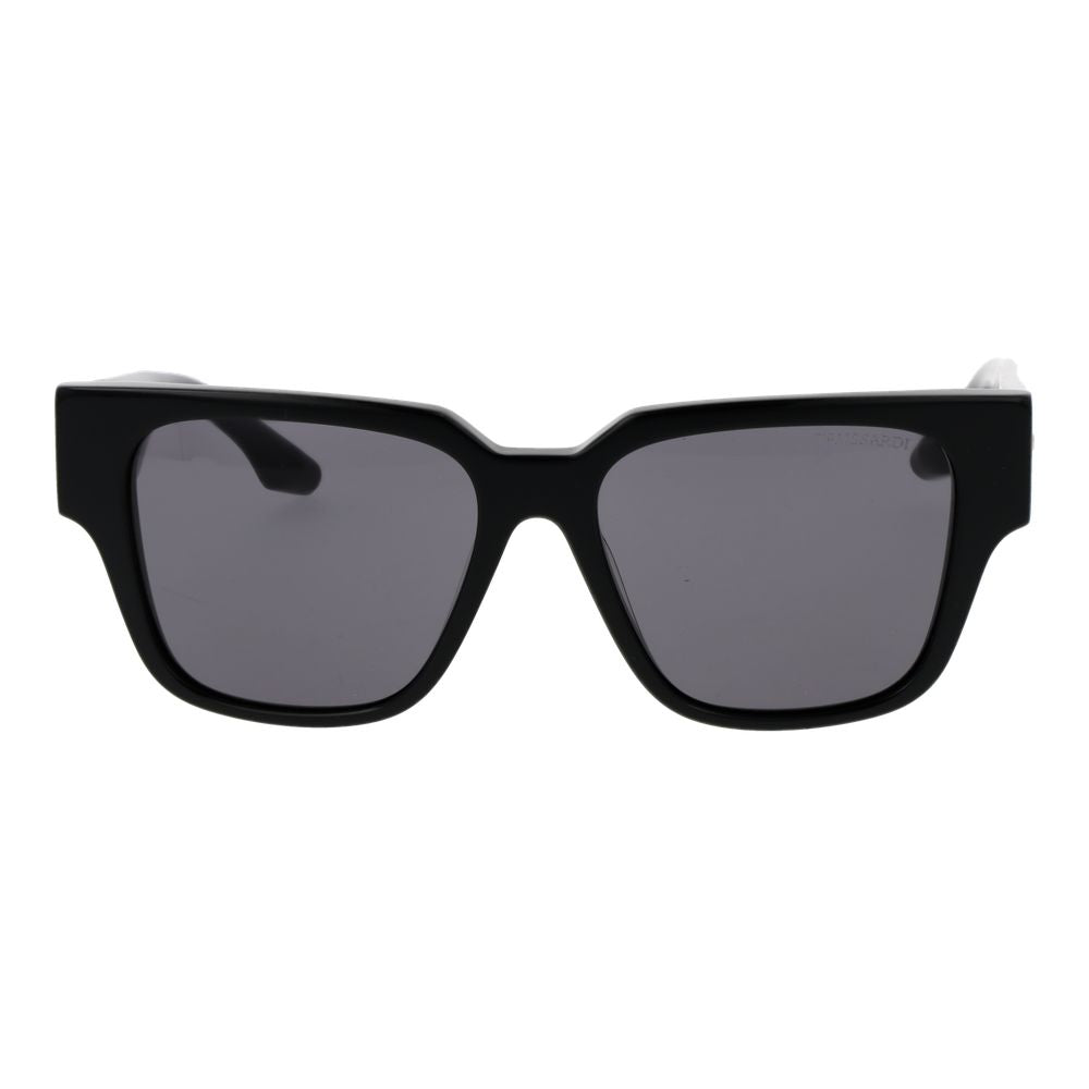 Lunettes de soleil Trussardi en acétate noir