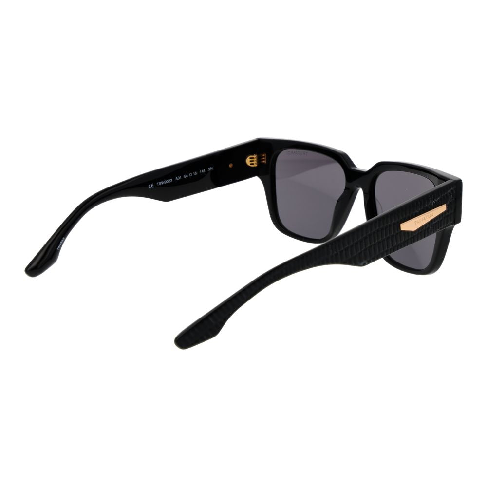 Lunettes de soleil Trussardi en acétate noir