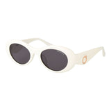 Lunettes de Soleil Trussardi Blanches en Acétate