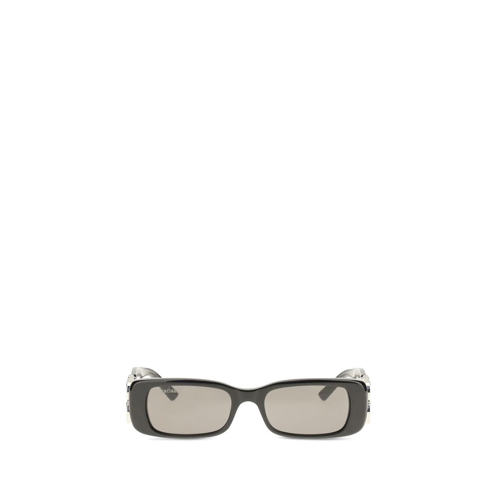 Lunettes de soleil Balenciaga noires en acétate