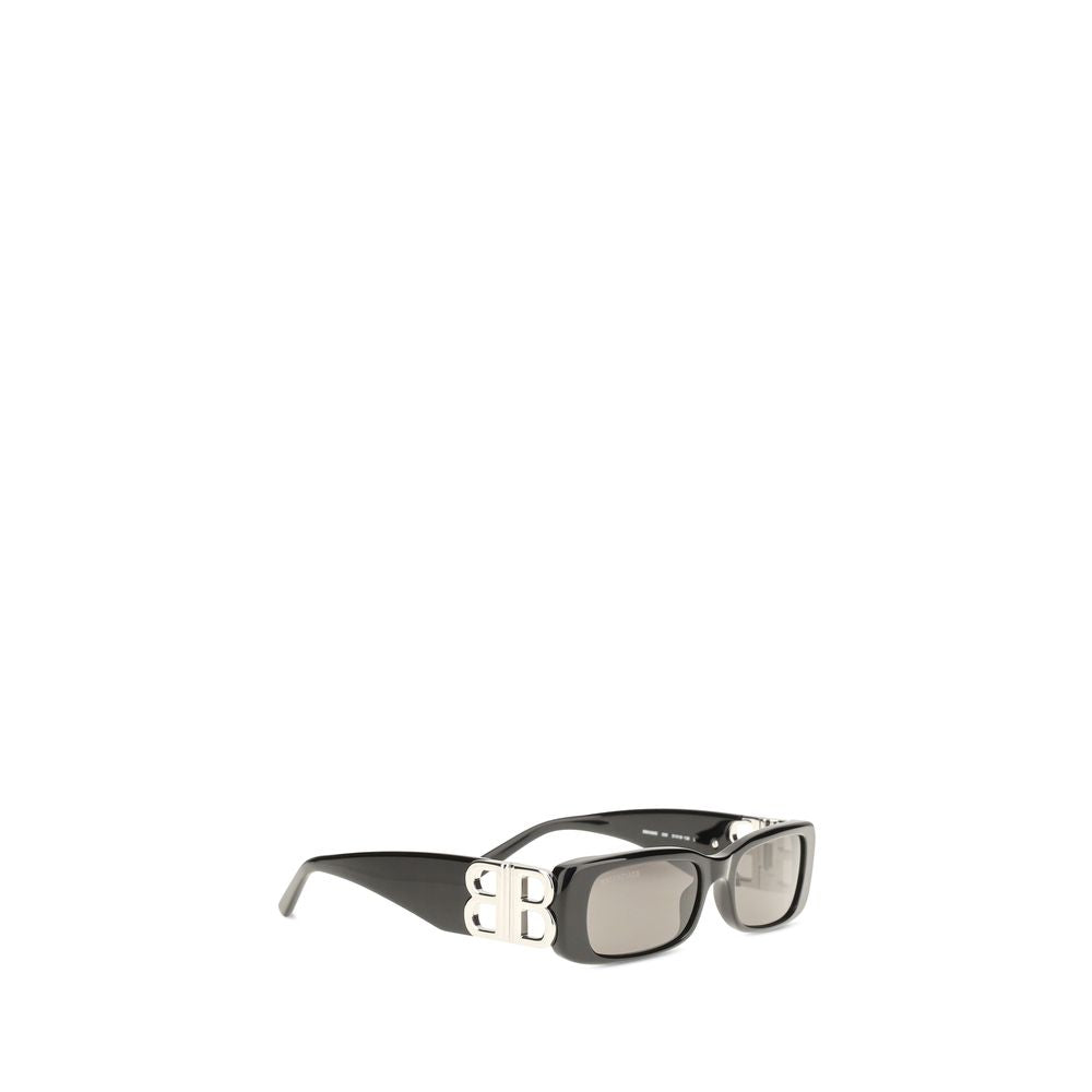 Lunettes de soleil Balenciaga noires en acétate
