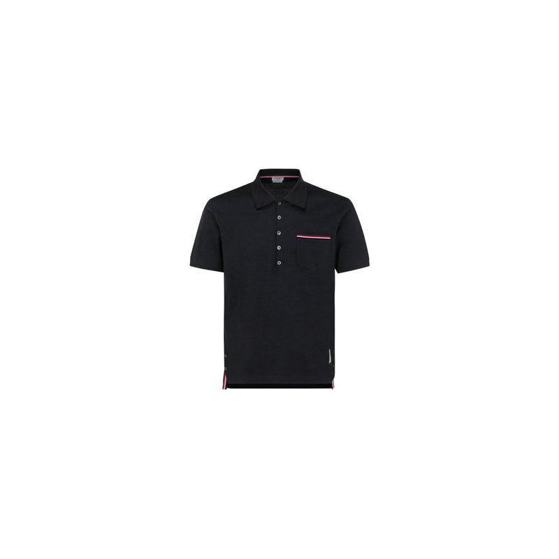 Thom Browne Gray Cotton Polo Shirt
