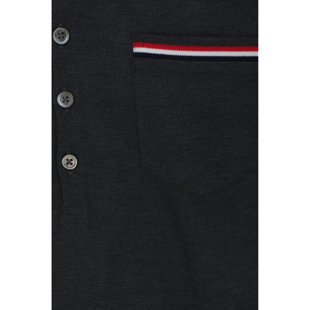 Polo en coton gris Thom Browne