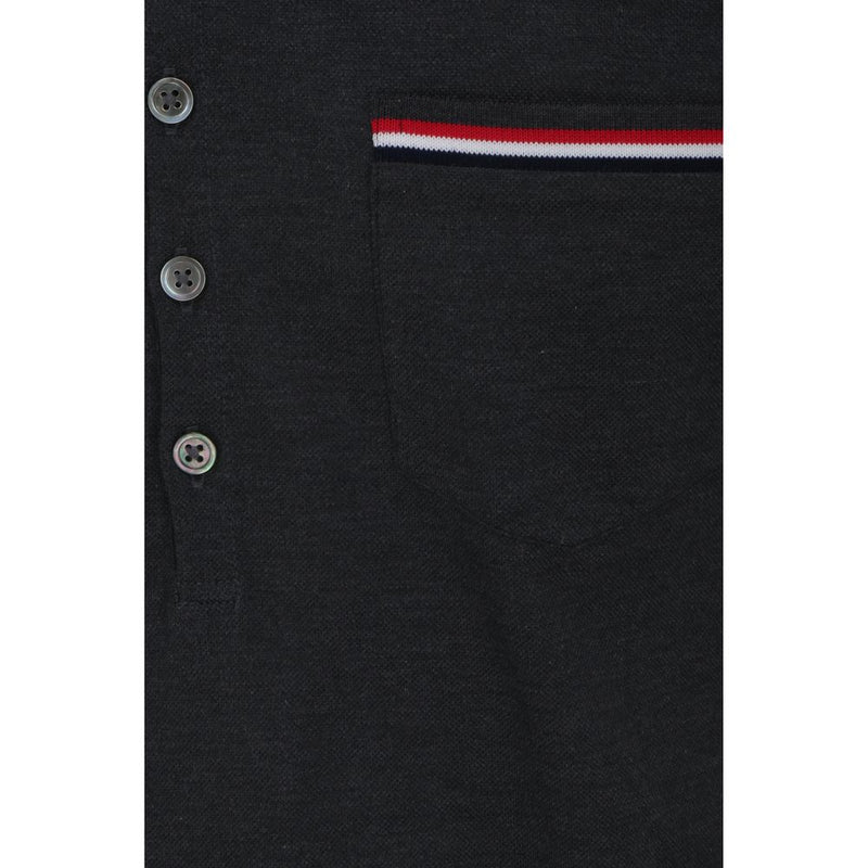 Thom Browne Gray Cotton Polo Shirt
