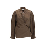 Chemise Lemaire en coton marron
