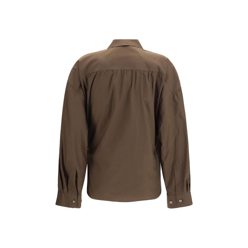 Chemise Lemaire en coton marron